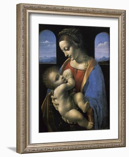 Madonna Litta-Leonardo da Vinci-Framed Giclee Print