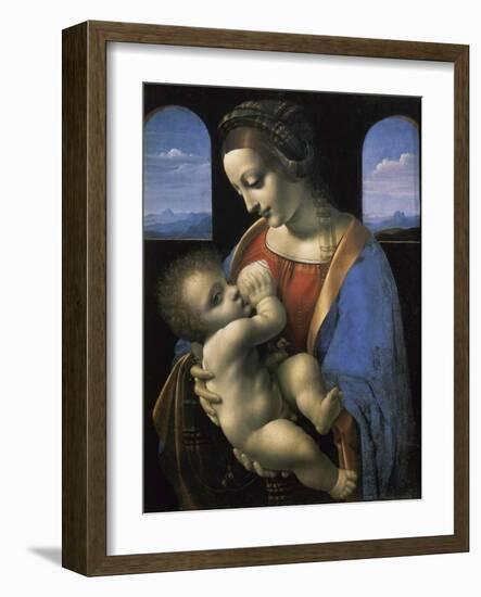 Madonna Litta-Leonardo da Vinci-Framed Giclee Print