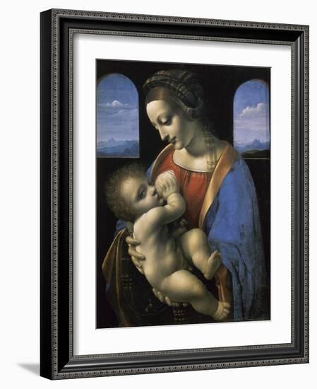 Madonna Litta-Leonardo da Vinci-Framed Giclee Print