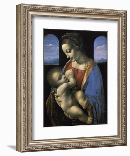 Madonna Litta-Leonardo da Vinci-Framed Giclee Print