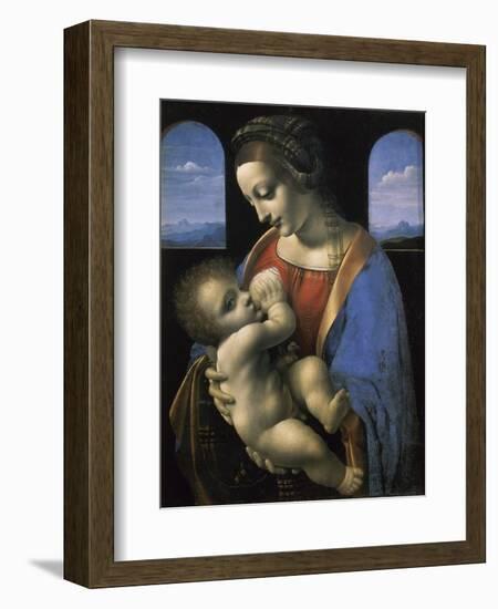 Madonna Litta-Leonardo da Vinci-Framed Giclee Print