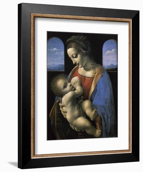 Madonna Litta-Leonardo da Vinci-Framed Giclee Print