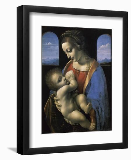 Madonna Litta-Leonardo da Vinci-Framed Giclee Print