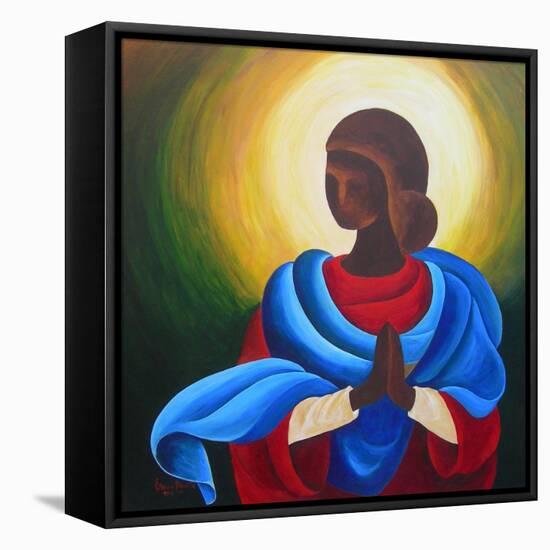 Madonna Maiden of Love, 2012, (Acrylic on Masonite)-Patricia Brintle-Framed Premier Image Canvas