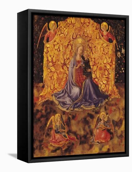 Madonna of Humility with Christ Child and Angels-Fra Angelico-Framed Premier Image Canvas