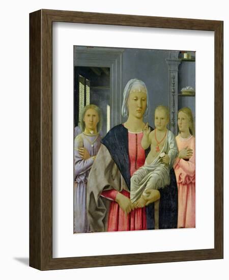 Madonna of Senigallia with Child and Two Angels, C.1470 (Tempera on Panel)-Francesca-Framed Giclee Print