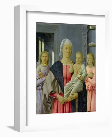 Madonna of Senigallia with Child and Two Angels, C.1470 (Tempera on Panel)-Francesca-Framed Giclee Print