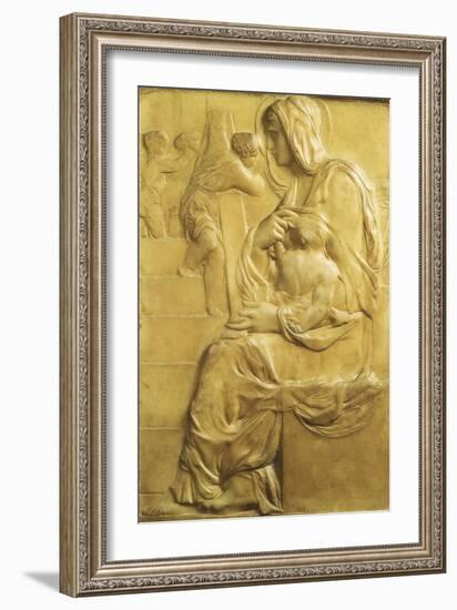 Madonna of Stairs-Michelangelo-Framed Giclee Print