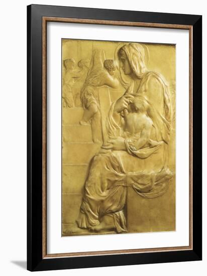 Madonna of Stairs-Michelangelo-Framed Giclee Print