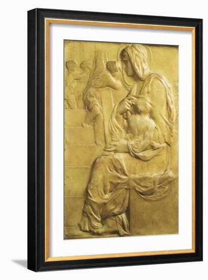 Madonna of Stairs-Michelangelo-Framed Giclee Print