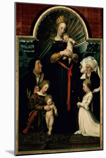 Madonna of the Burgermeister Meyer-Hans Holbein the Younger-Mounted Giclee Print