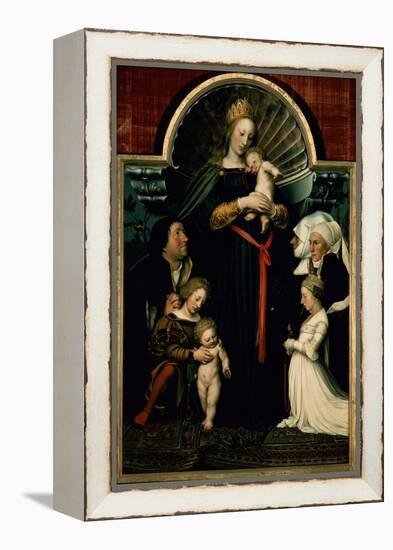 Madonna of the Burgermeister Meyer-Hans Holbein the Younger-Framed Premier Image Canvas