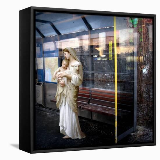 Madonna of the Bus-Stop, 2008-Trygve Skogrand-Framed Premier Image Canvas