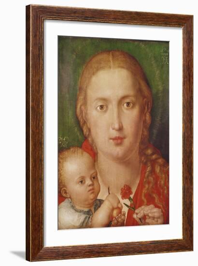 Madonna of the Carnation, 1516-Albrecht Dürer-Framed Giclee Print