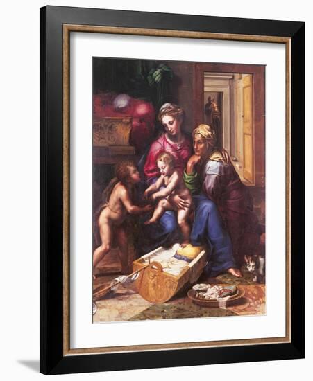 Madonna of the Cat-Giulio Romano-Framed Giclee Print