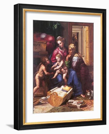 Madonna of the Cat-Giulio Romano-Framed Giclee Print