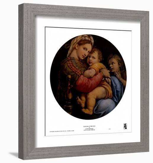 Madonna of the Chair-Raphael-Framed Art Print