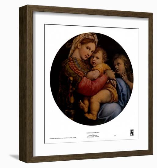 Madonna of the Chair-Raphael-Framed Art Print