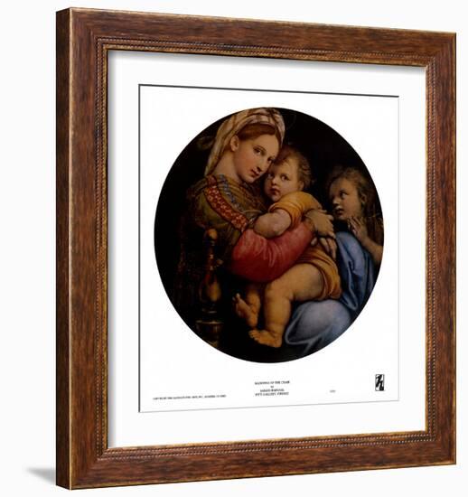 Madonna of the Chair-Raphael-Framed Art Print