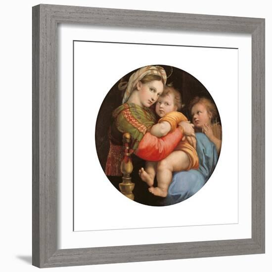 Madonna of the Chair-Raphael-Framed Art Print