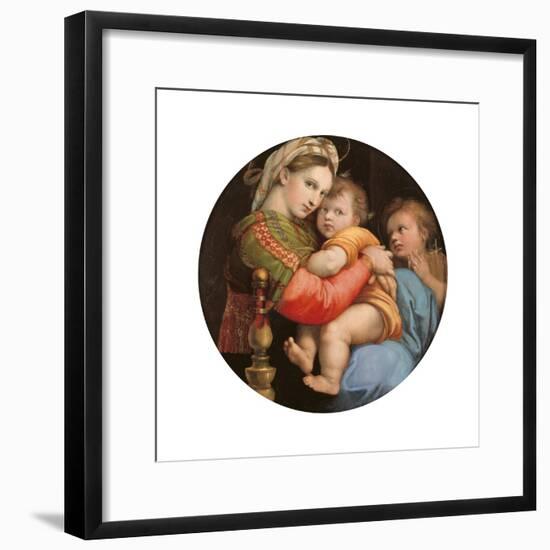 Madonna of the Chair-Raphael-Framed Art Print