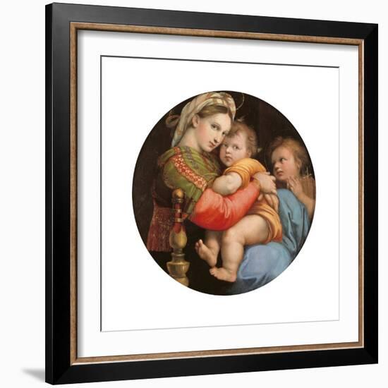 Madonna of the Chair-Raphael-Framed Art Print