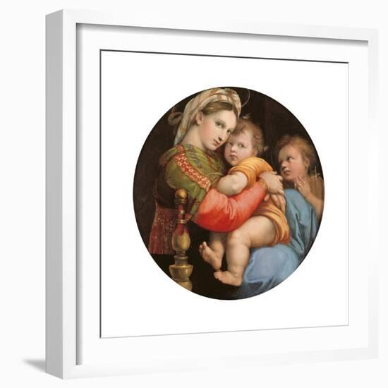 Madonna of the Chair-Raphael-Framed Art Print