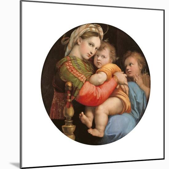 Madonna of the Chair-Raphael-Mounted Art Print