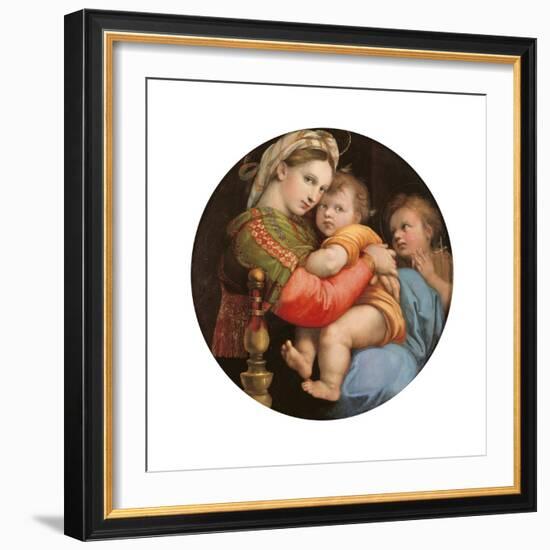 Madonna of the Chair-Raphael-Framed Art Print