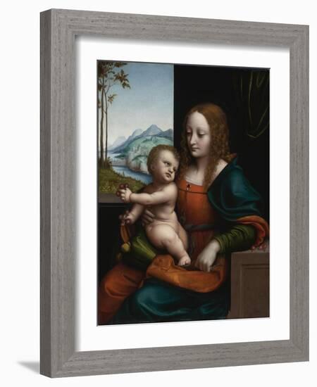 Madonna of the Cherries-Giampietrino-Framed Giclee Print