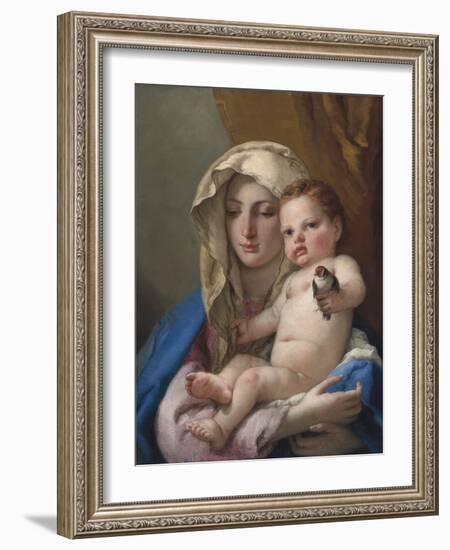 Madonna of the Goldfinch, c.1767-70-Giovanni Battista Tiepolo-Framed Giclee Print