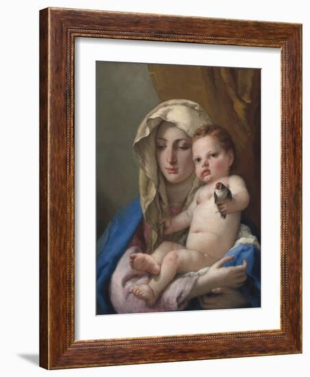 Madonna of the Goldfinch, c.1767-70-Giovanni Battista Tiepolo-Framed Giclee Print