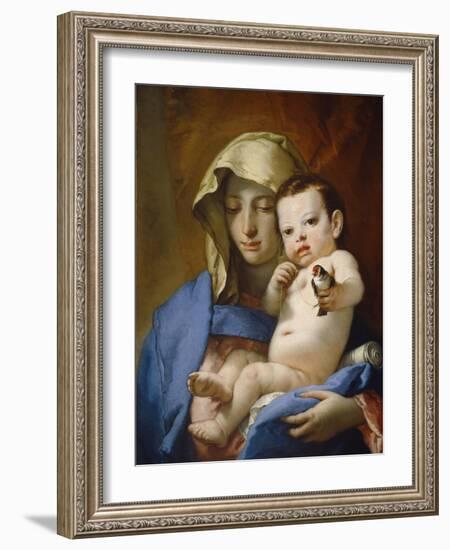 Madonna of the Goldfinch, c.1767-70-Giovanni Battista Tiepolo-Framed Giclee Print