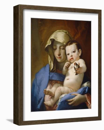 Madonna of the Goldfinch, c.1767-70-Giovanni Battista Tiepolo-Framed Giclee Print