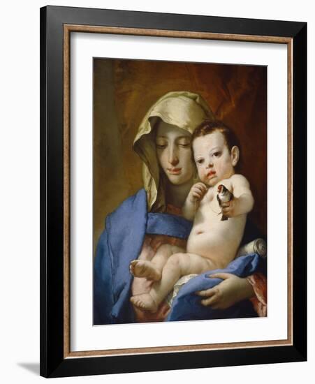 Madonna of the Goldfinch, c.1767-70-Giovanni Battista Tiepolo-Framed Giclee Print