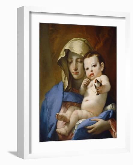 Madonna of the Goldfinch, c.1767-70-Giovanni Battista Tiepolo-Framed Giclee Print