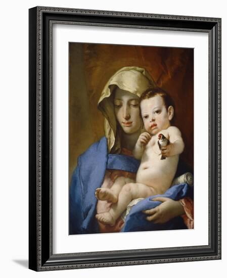 Madonna of the Goldfinch, c.1767-70-Giovanni Battista Tiepolo-Framed Giclee Print