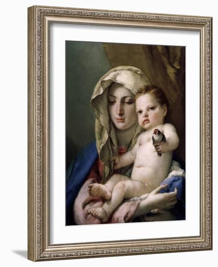 Madonna of the Goldfinch-Giovanni Battista Tiepolo-Framed Giclee Print
