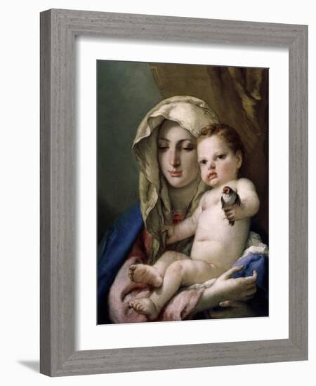 Madonna of the Goldfinch-Giovanni Battista Tiepolo-Framed Giclee Print