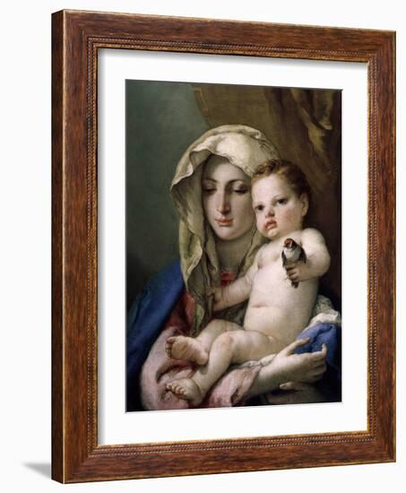 Madonna of the Goldfinch-Giovanni Battista Tiepolo-Framed Giclee Print