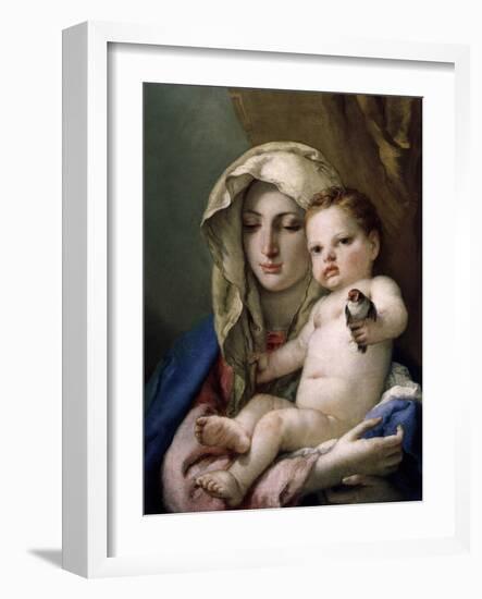 Madonna of the Goldfinch-Giovanni Battista Tiepolo-Framed Giclee Print