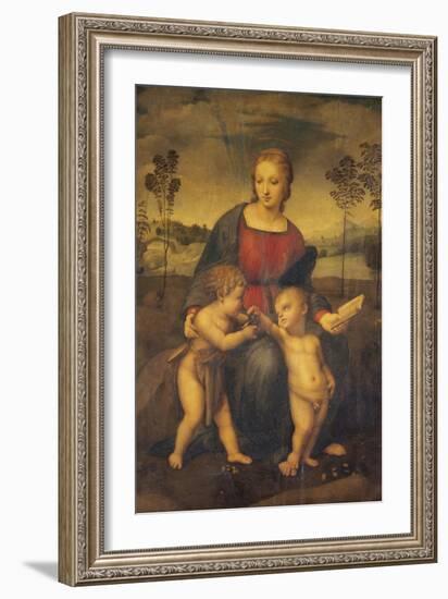 Madonna of the Goldfinch-Raphael-Framed Giclee Print