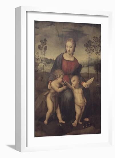 Madonna of the Goldfinch-Raphael-Framed Giclee Print