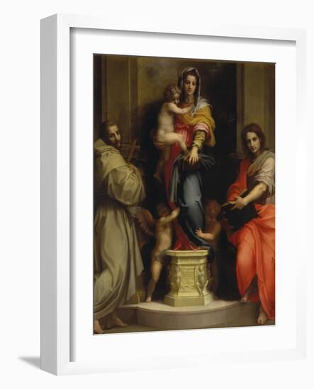 Madonna of the Harpies, 1517-Andrea del Sarto-Framed Giclee Print