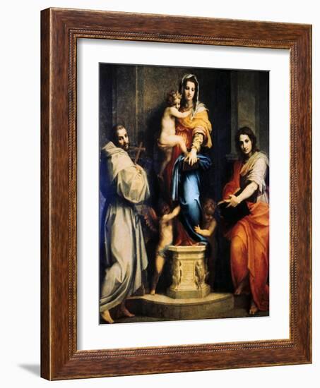 Madonna of the Harpies, 1517-Andrea del Sarto-Framed Giclee Print