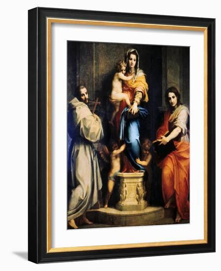 Madonna of the Harpies, 1517-Andrea del Sarto-Framed Giclee Print