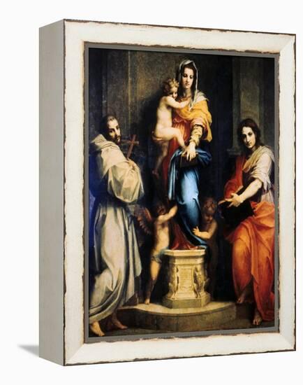 Madonna of the Harpies, 1517-Andrea del Sarto-Framed Premier Image Canvas