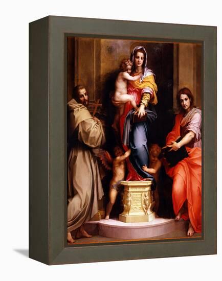 Madonna of the Harpies (Madonna Delle Arpi), 1517-Andrea del Sarto-Framed Premier Image Canvas