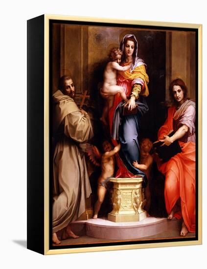 Madonna of the Harpies (Madonna Delle Arpi), 1517-Andrea del Sarto-Framed Premier Image Canvas