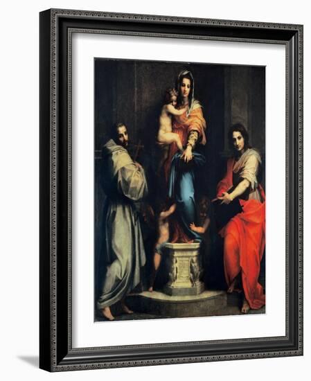 Madonna of the Harpies-Andrea del Sarto-Framed Art Print